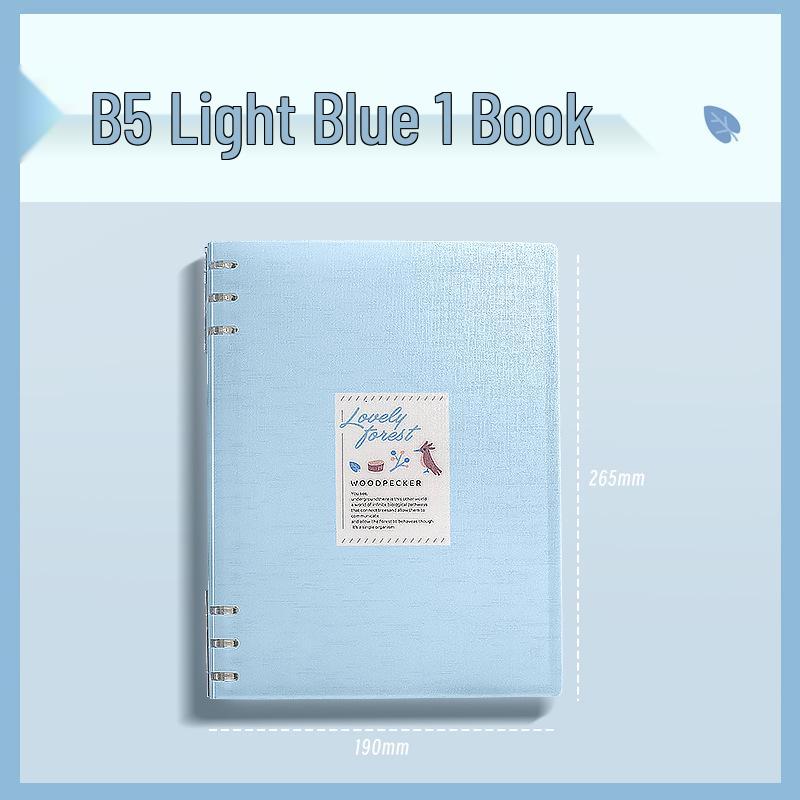 B5 Loseblatt-Notizbuch mit abnehmbarer Hülle | A5 Verdicktes Design | Schonend für die Hände | Perfekt für Gymnasium, Realschule und Bürogebrauch