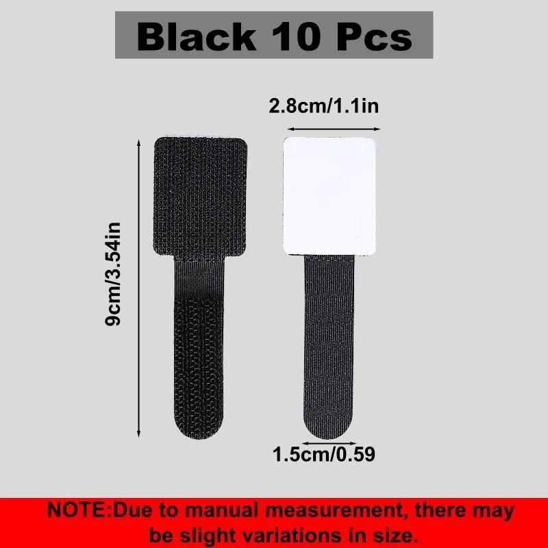 Reusable Self Adhesive Hook and Loop Cable Ties Cord Rope Holder Cord Organizer Straps Wire Organizers Home Office Essentials