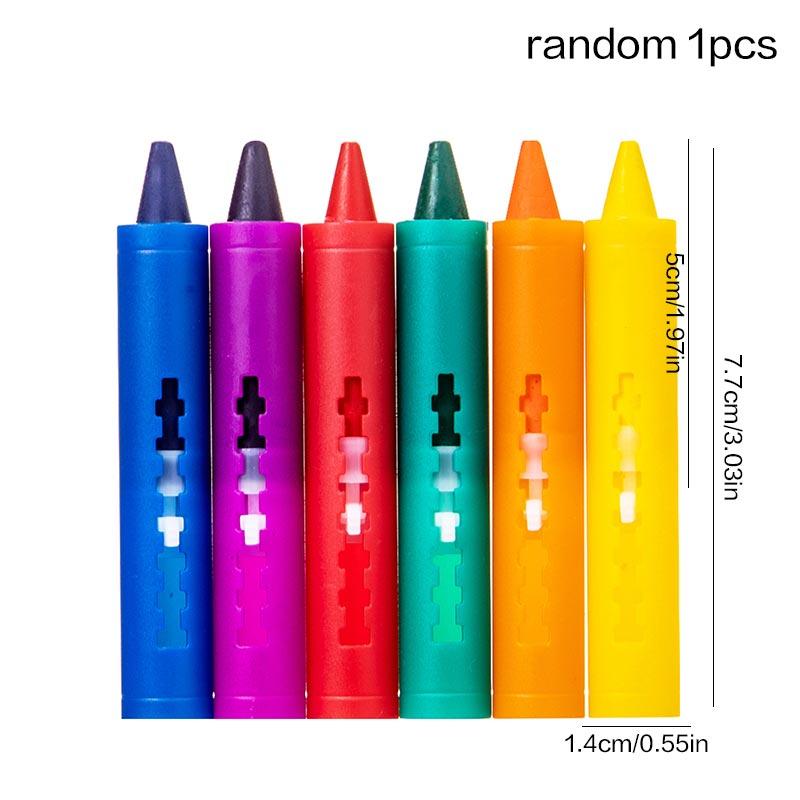 

6 шт. Змивні крейди для ванни, кольорові крейди для малювання у ванні, крейди, які легко змиваються, дитяча кольорова весела іграшка для малювання, крейда для графіті у ванній кімнаті