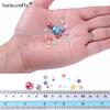 Zufällige Mischung, 3–10 mm, AB-Farbe, halbrund, ABS-Perlen, Imitationsperle, Flatback-Perlen für DIY-Nageldekoration, Schmuckherstellung