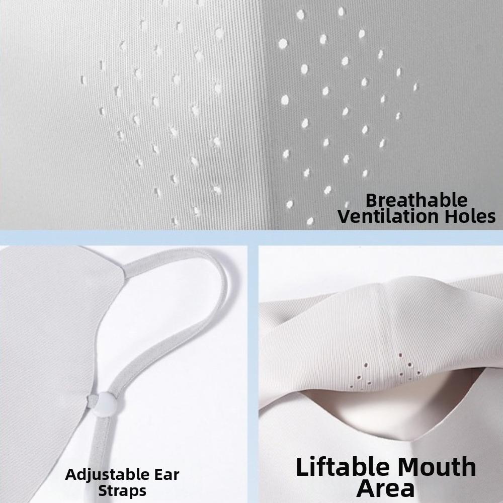New Lightweight UV Protection Face Mask Breathable Washable Face Covering Mask UV Blocking Sun Mask for Cycling