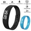 LED Digital Fitness Tracker Waterproof Fitness Wristbands Vibrating Alarm Bracelet  for Students