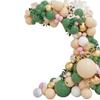 Vintage Avocado Apricot Birthday Balloon Chain Arch Set Simulation Ivy Background Wall Party Decoration Arrangement