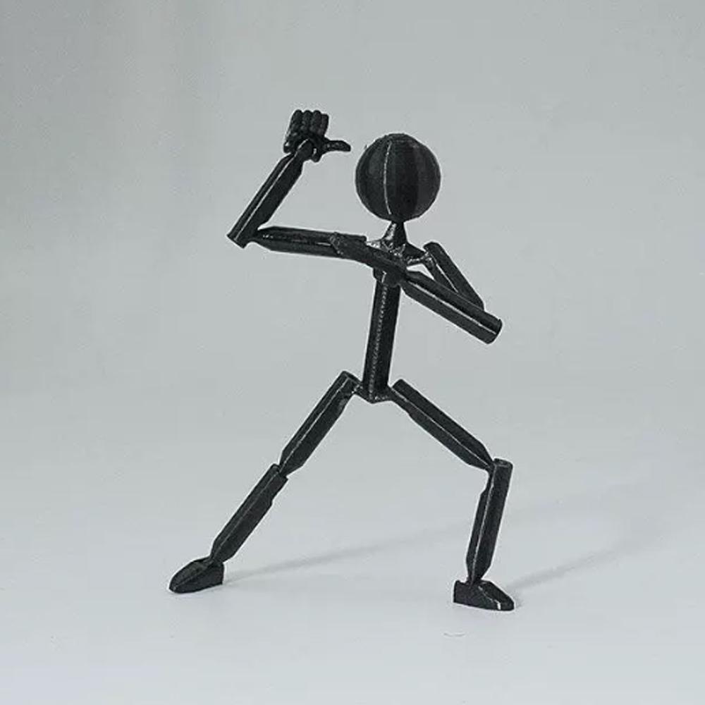 Movable 3D Printed Mannequin 3D Printing Stickman Assembled Robot Parent-children