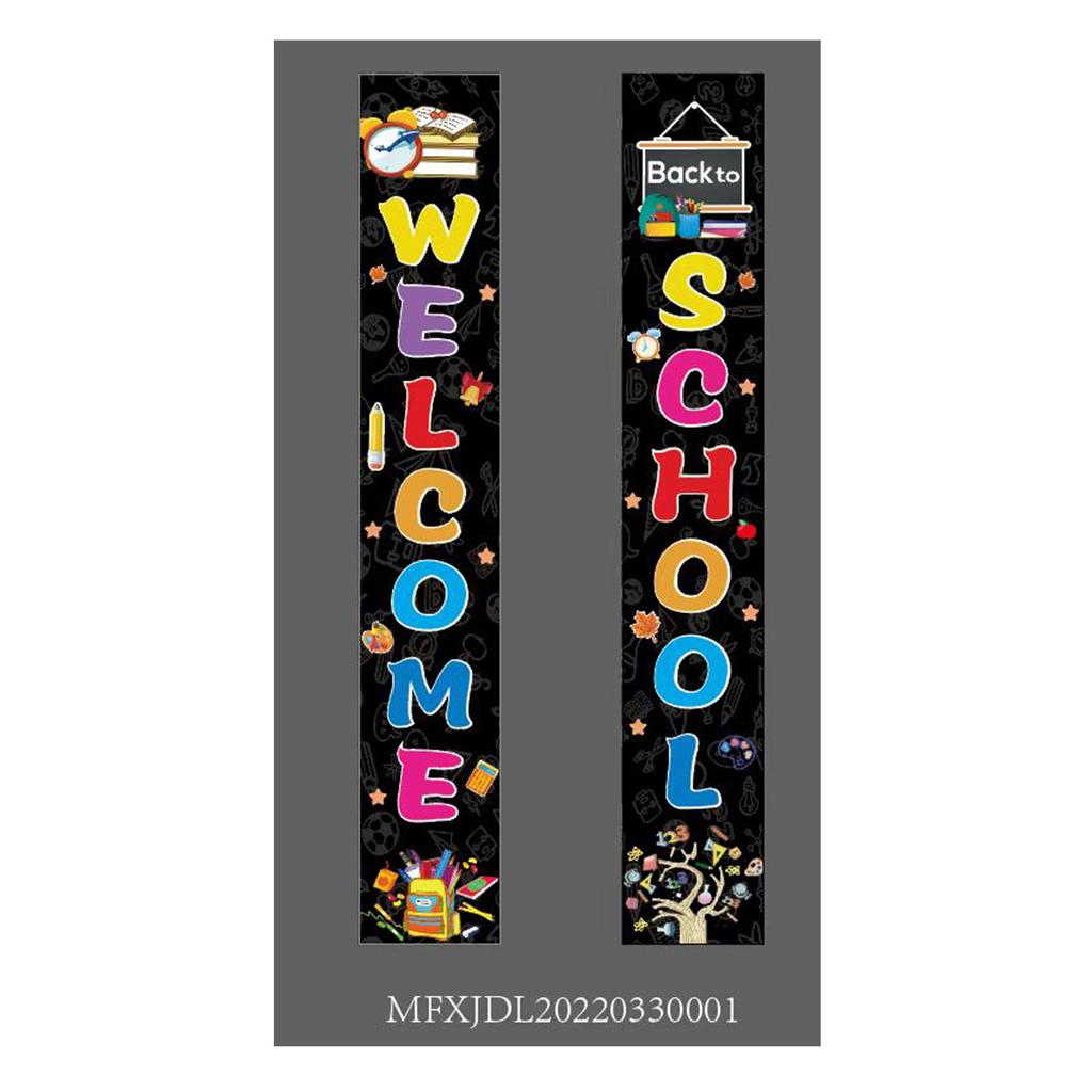 180X30 Opening School Classroom Door Atmosphere Decoration Polyester Cloth Couplet Flag Customization