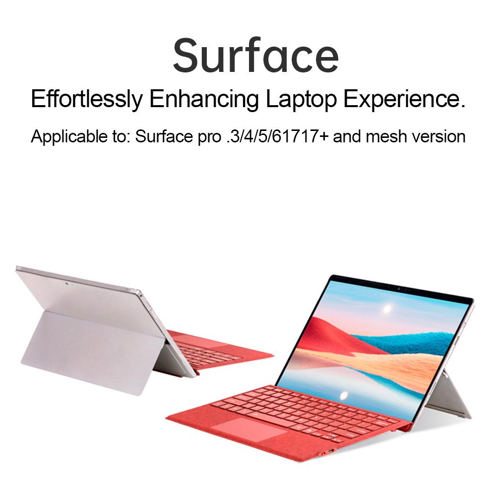 Clavier Microsoft Surface Pro 3 4 5 6 7 BT 5.1 Coloré Rétroéclairé Magnétique Mince Portée 10m Conception pour Surface Pro