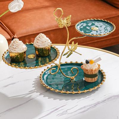 Suporte de exibição de cupcakes de 3 camadas, suporte para servidor de alimentos e sobremesas para biscoitos