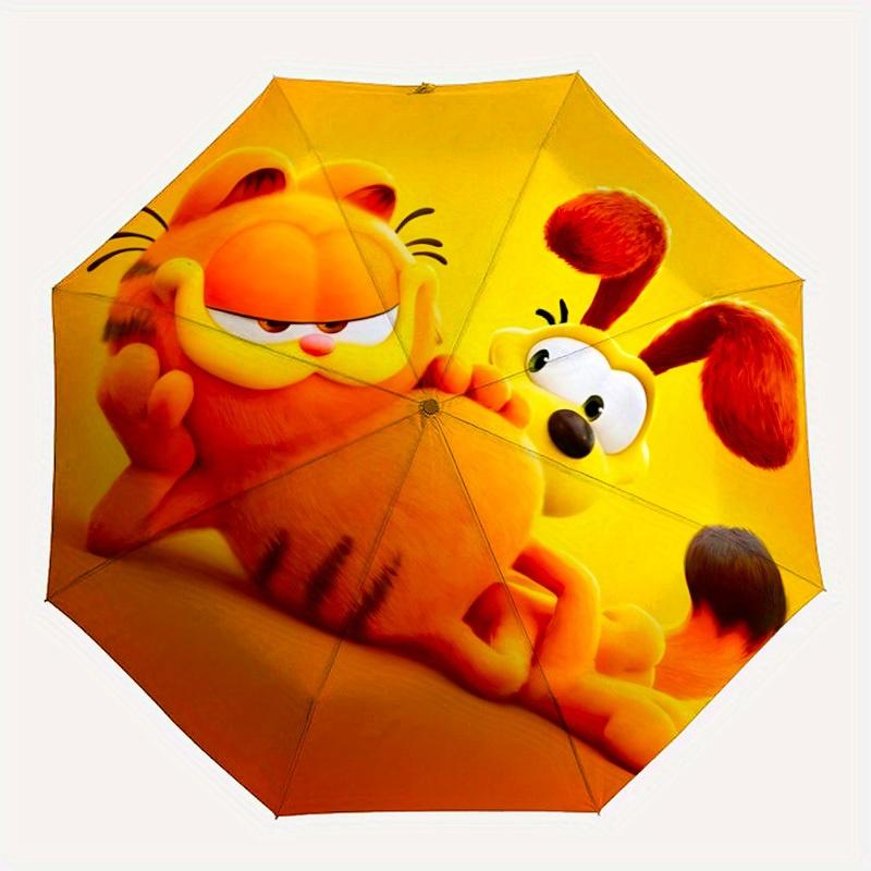 

1pc Garfield, Odie Automatic Opening/closing Umbrella, Foldable Sunshade, Perfect Gift for Friends, Durable Plastic Handle yy250808055