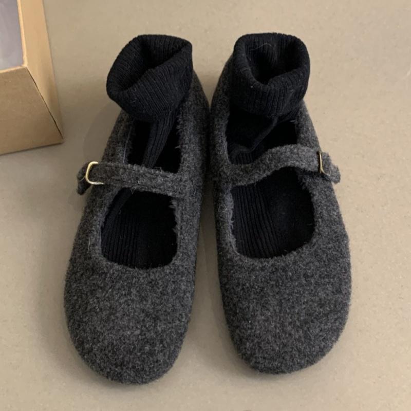 

Fashion Mary Janes Women s Flat Shoes Round Toe Ballet Flats Spring And Autumn New Fashion Style Comfortable Buckle Strap Ladies Shoes 35 серый