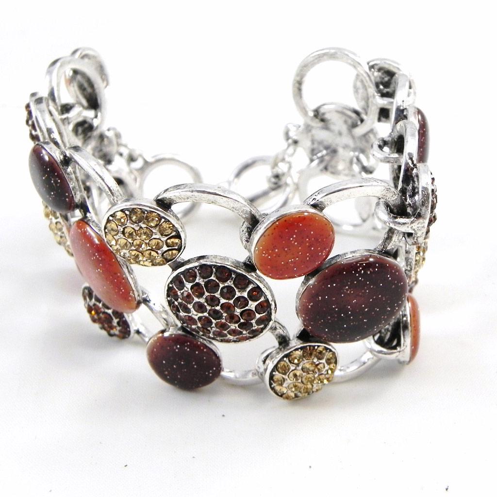 NOA [G8277] - Bracelet Créateur 'Sissi' marron