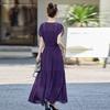Design Sense Gentle Wind Waist Thin Dress Women's Summer New Elegant Slim Temperament Skirt