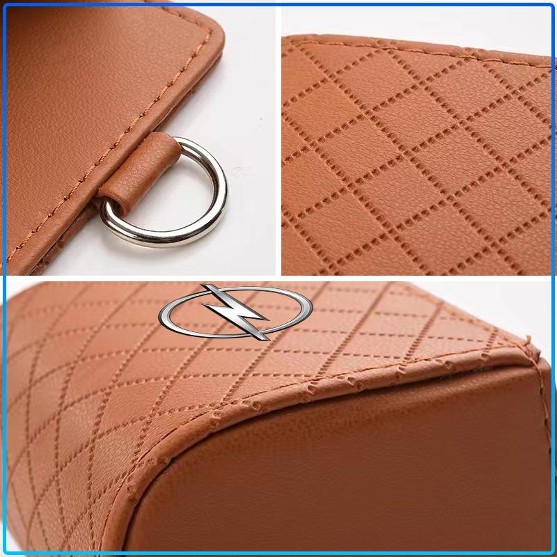 Leather Car Storage Box Air Vent Dashboard Tidy Hanging Organizer Box For Opel Astra H G J Insignia Mokka Zafira Corsa Vectra B C D