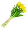 CV13899-3 TULIPS BOUQUET OF TULIPS PARROT ARTIFICIAL RUBBER FLOWERS 5 PCS lifelike