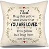Daughter Hug This Pillow and Know That You Are Loved This Pillow Is A Hug from Me To You Throw Pillow Covers for Daughter from Mom Dad Birthday Gift
