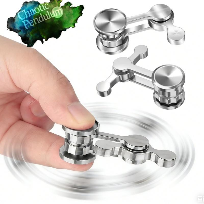 Car Beautiful Stickers Black Pendulum Chaotic Fingertip Gyroscope Fidget Spinner Metal Edc Decompression Kids Adults Antistress Gifts Anti Gravity Pendulum