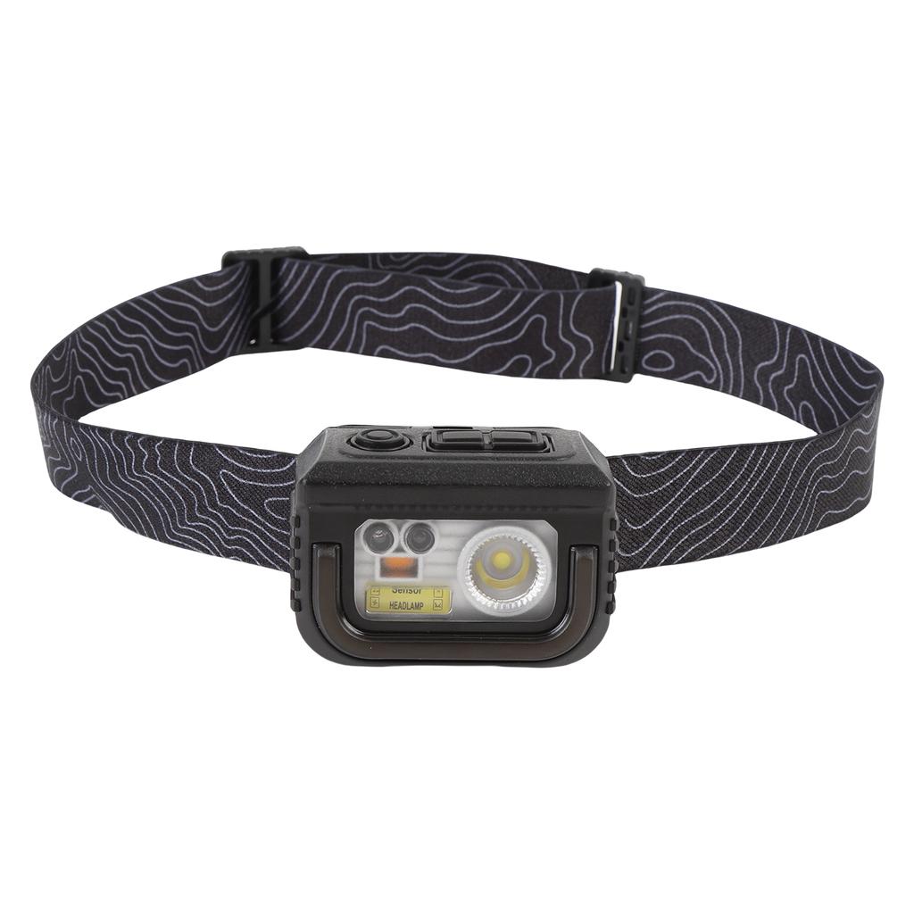 Motion Sensor Headlight 6 Modes IPX5 Water Proof Rechargeable Lightweight Headlamp for Outdoor