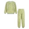 Kids Boys Girls Flannel Pajamas Set Casual Homewear Sleepwear Long Sleeve Tops with Pants Outfits
