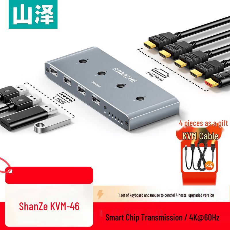 SAMZHE KVM-46 4K 60Hz HDMI KVM Switch