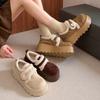 Fairy Gentle Casual Warm European-style Fluffy Cotton Shoes Birkenstocks Annual Velvet Wind Thick-soled Snow