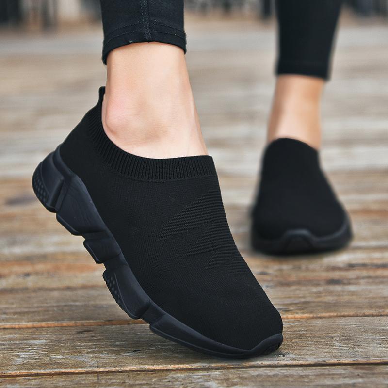 Cloth shoes sneakers lightweight black shoes 35