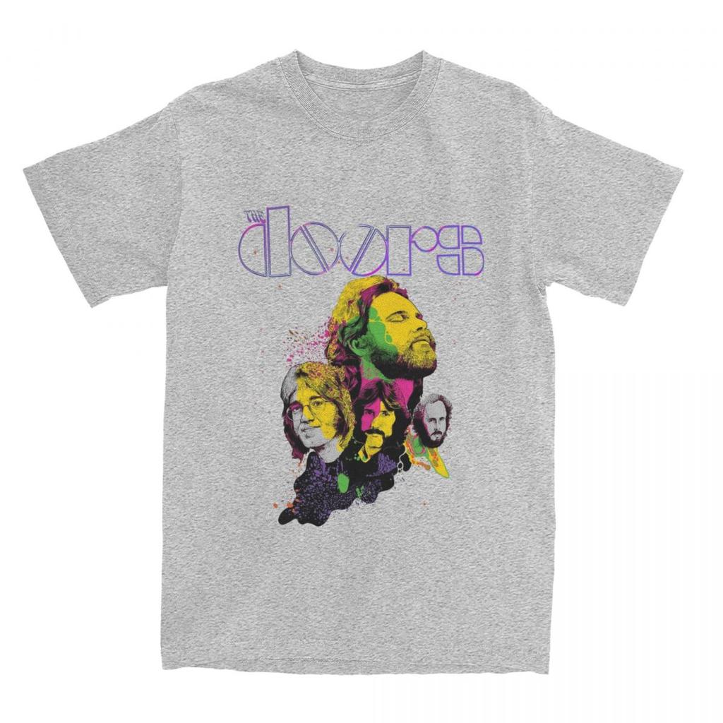 Jim Morrison Doors Band T-Shirt Accessoires Herren Damen Reine Baumwolle Verrücktes T-Shirt Kurzarm Kleidung Geschenkidee