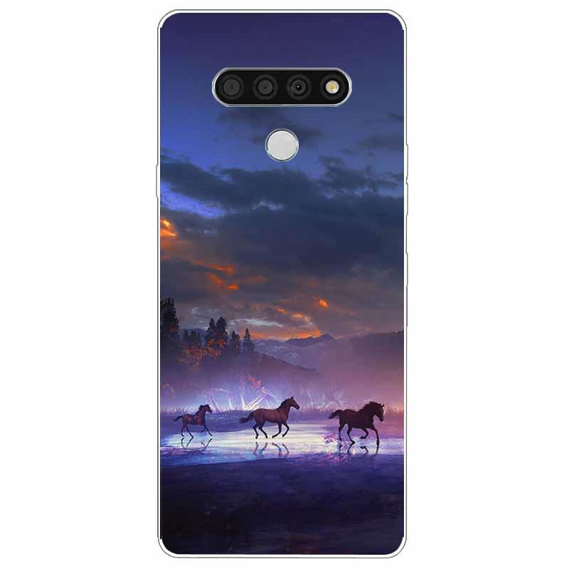 Soft Print Cover For LG K51 K61 V50 V60 Thinq Case Cute Cat Silicone Coque for LG K61 V50 Thinq Cases K 61 Shockproof Shell Bag