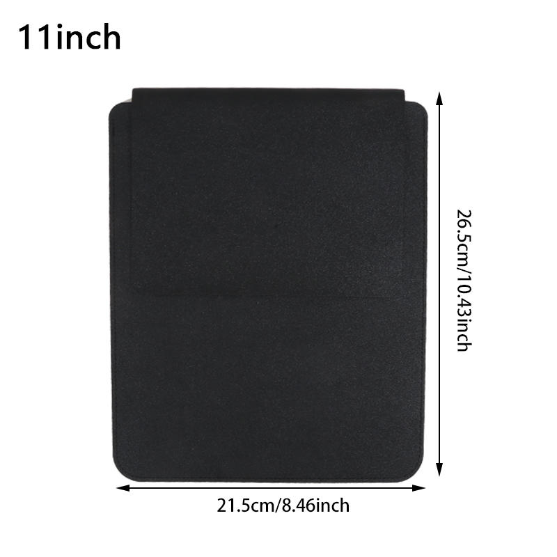 Non-Magnetic Laptop Sleeve - Compact Durable Synthetic PU Case With Rolling Function For Computer Laptop Bag