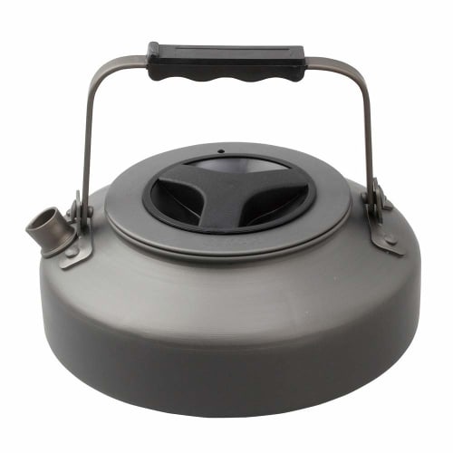 

Logos The Kettle, 750ml, Flat, Aluminum with Scratch-Resistant Hard Anodized Finish, Black, 81210301