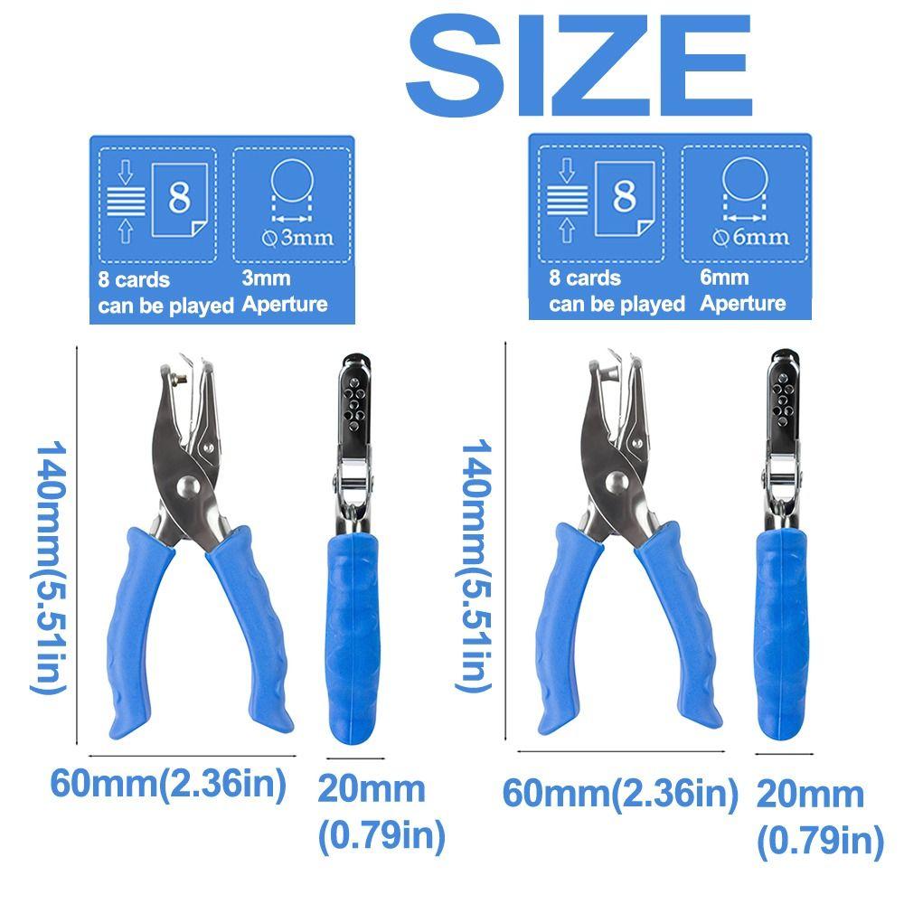2Pcs Creative Single Hole Punching Machine Portable Punch Plier  Office Stationery