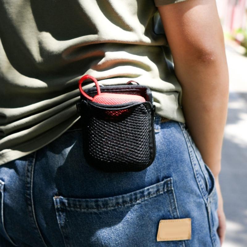 Sound Device Waist Holder Carrying Case With Detachable Adjustable Shoulder Strap For GO5 Speaker and Small Gadget