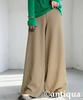 Antiqua Georgette One Size Women's Fleece-Lined Wide-Leg Pants, PY-00820, 08, Beige,