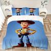 3pcs Cute Woody Toy Story Quilt Cover Set - Soft and Cozy Bedroom, Guest Room and Dorm Decorative Bedding 3-Piece Set 1 Quilt Cover + 2 Pillow Sh