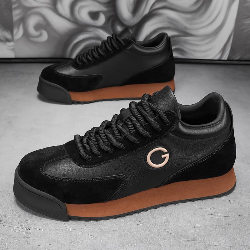 Încălțăminte casual pentru bărbați, pantofi sport cu șireturi pentru exterior, cu platformă, pentru antrenament pentru bărbați