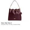 Coach Cow Leather Trash Bag, Shoulder Bag Large Women's Dark Burgundy CCZ81-IMORX