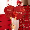 Ancient Style Wedding Photo Props & Door Blocking Fan Set for Bridesmaids