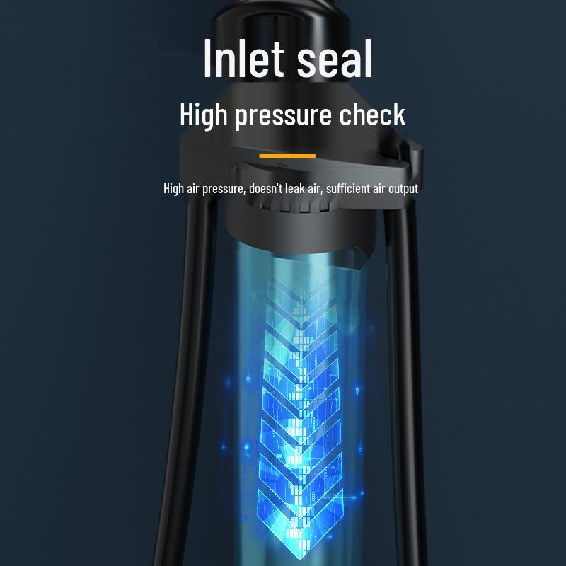 Universal High-Pressure Air Pump for Bikes, Cars, and Basketballs with Inflation Cylinder