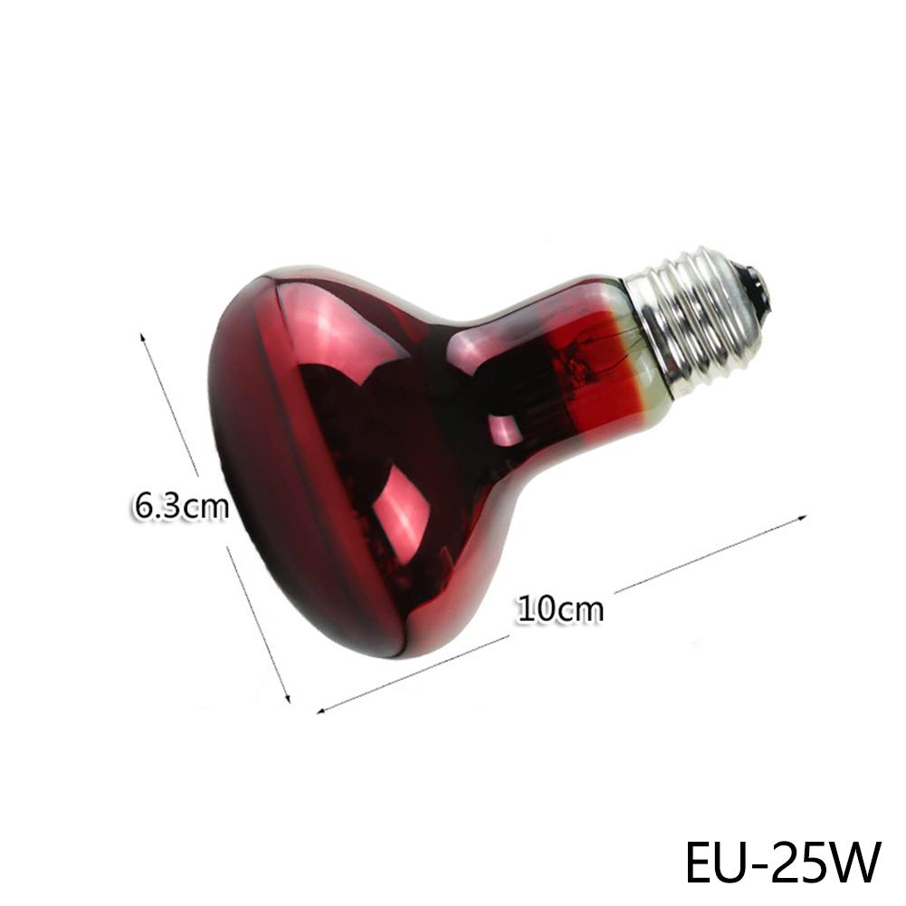 Лампа обогрева рептилий УФА Инфракрасная лампа 25 Вт-100 Вт для питомцев змей черепах гекконов амфибий Лампа обогрева для питомцев EU-220V-25W