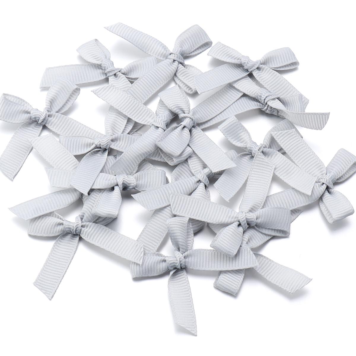 

50pcs/lot 5x4cm Satin Ribbon Bow Small Bowknot Gift Flower Craft Decoration Handwork DIY Party Decoration Hair Accessories серый