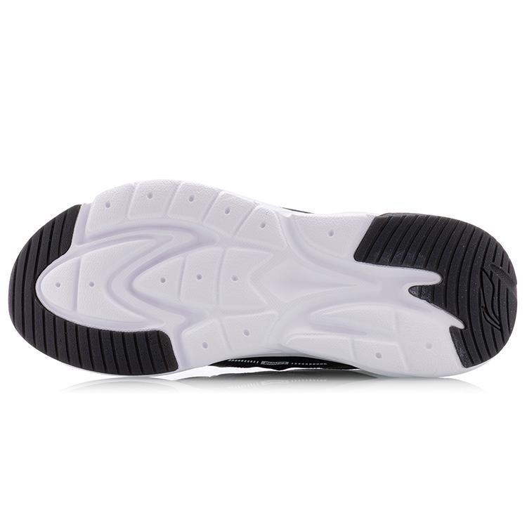 Li Ning Spark Slip Resistant Cushioning Abrasion Resistant Low top Sports Casual Shoes Women's Black White AGLQ066-1