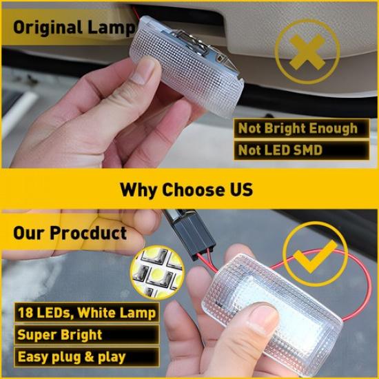 WHITE LED Side Door Light Lamp For Toyota Camry Prius Avalon 4Runner 6000K 12V