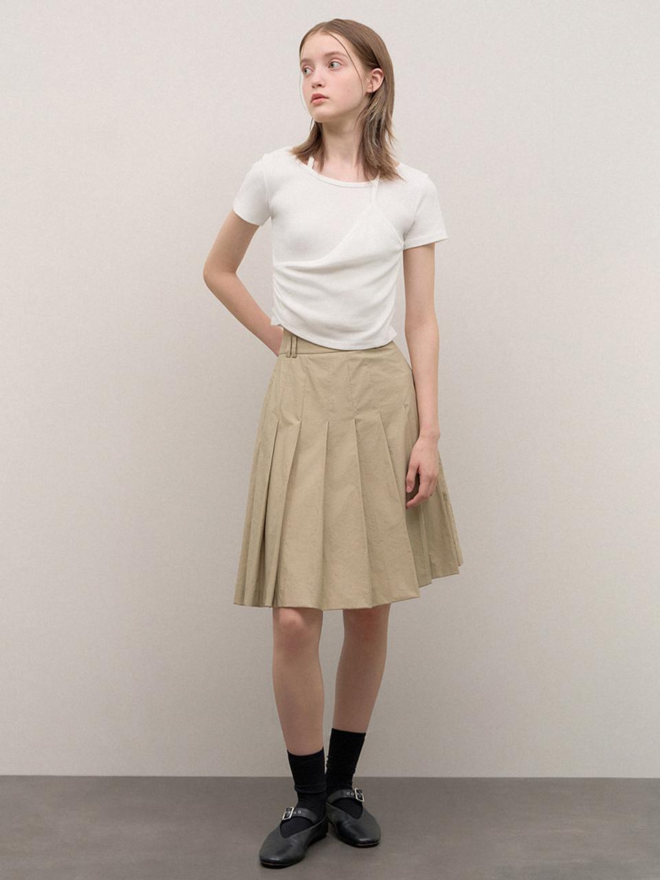 Sistina Asymmetrical Layered Crop T-Shirt_Aajtso21080 Black/00