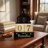 Wooden Eid Mubarak Calendar Blocks Moon Castle Ramadan Advent Calendar  Home Table Decoration