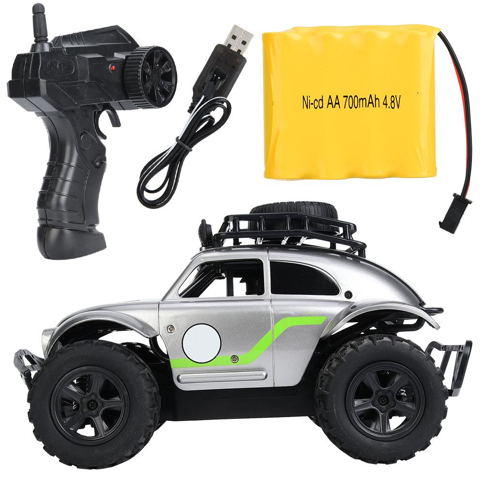 2.4G Portable DIY Alloy Vehicle Remote Control RC Car Model Gift KidsToySilver