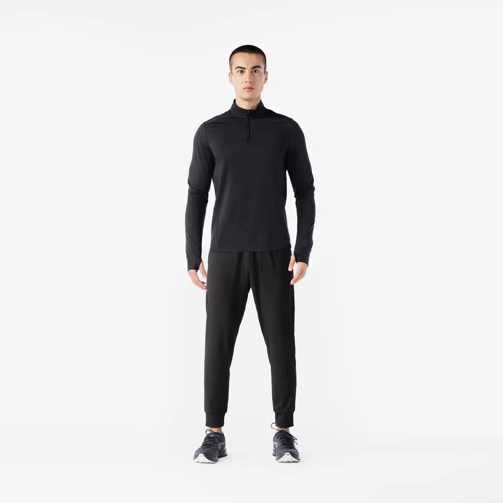 Decathlon 100 Warm and Comfortable Solid Slacks Men's Black