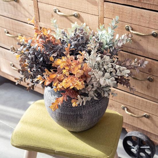 Ramă de plantă artificială cu tulpină realistă reutilizabilă, fără ofilire, petrecere de nuntă, plastic, frunze artificiale, decorare pentru plante, recuzită foto