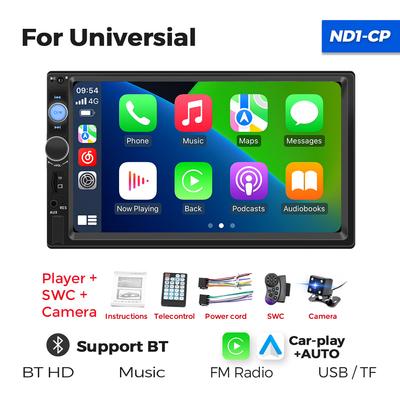 NEW 2 Din Car Radio With Carplay Android Auto For Universal Car MP5 Player Autoradio Multimedia Player 2DIN Auto Audio FM BT SWC