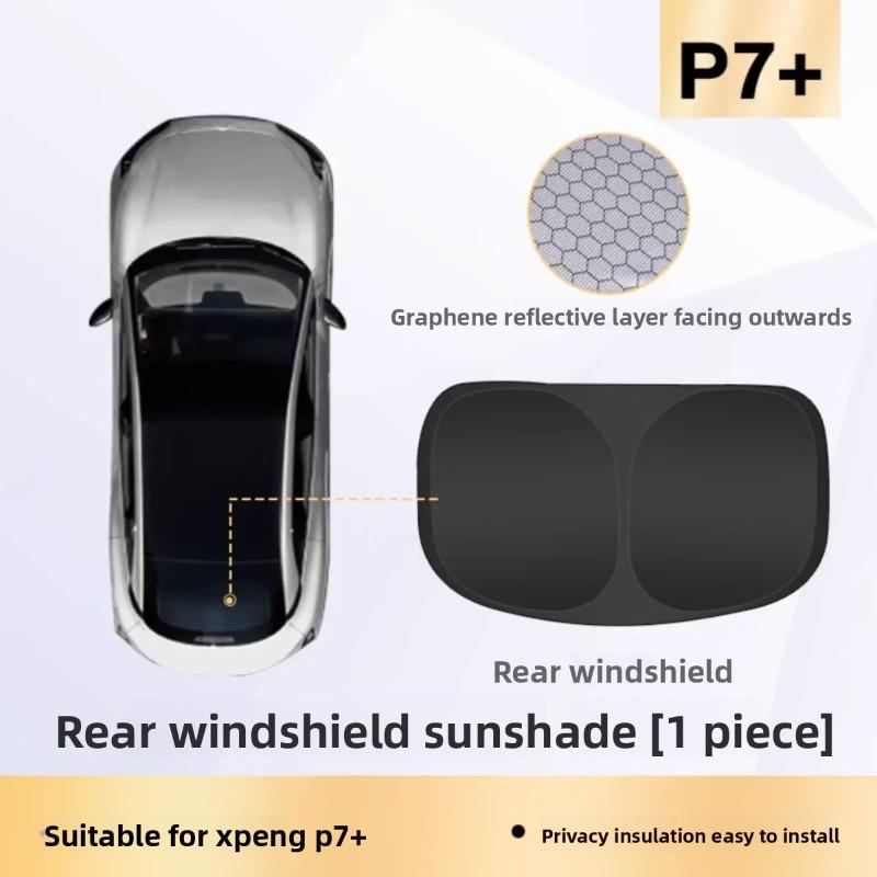 For Xpeng P7+ 2024-2026 Car Skylight Sunshade Sun Pad Side Heat Protection Privacy Camping Without Light Transmission