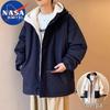 NASA MARVEL Winter Hooded Puffer Jacket with Fleece Lining