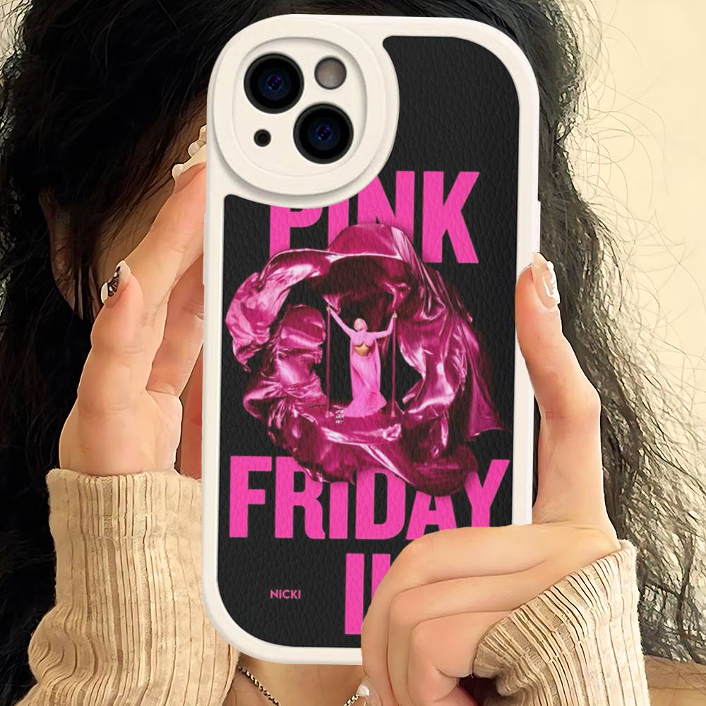Nicki Minaj Rapper Phone Cover For IPhone 11 12 13 14 15 16 Pro Max Mini Plus Soft Leather Case