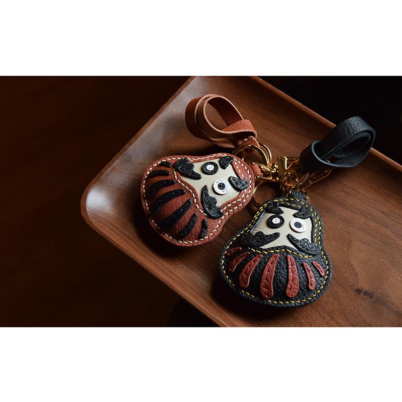 Original Gebet Dharma Handgefertigt Französisches Schafsleder Auto Schlüsselanhänger Anhänger Personalisiertes Geschenk Schlüsselanhänger